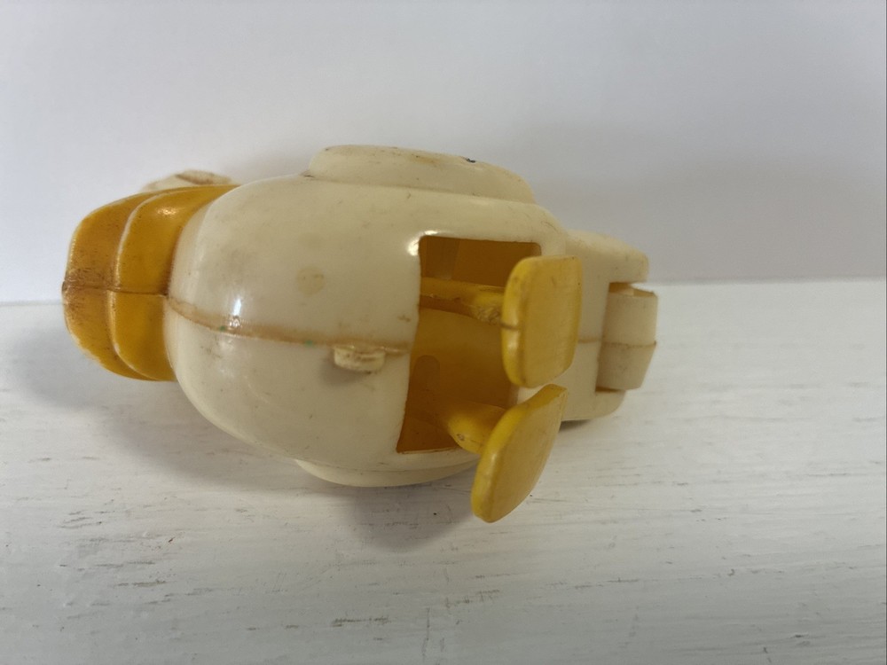 Antique Plastic Self Gravity Walking And Pull Toy Duck 1950's