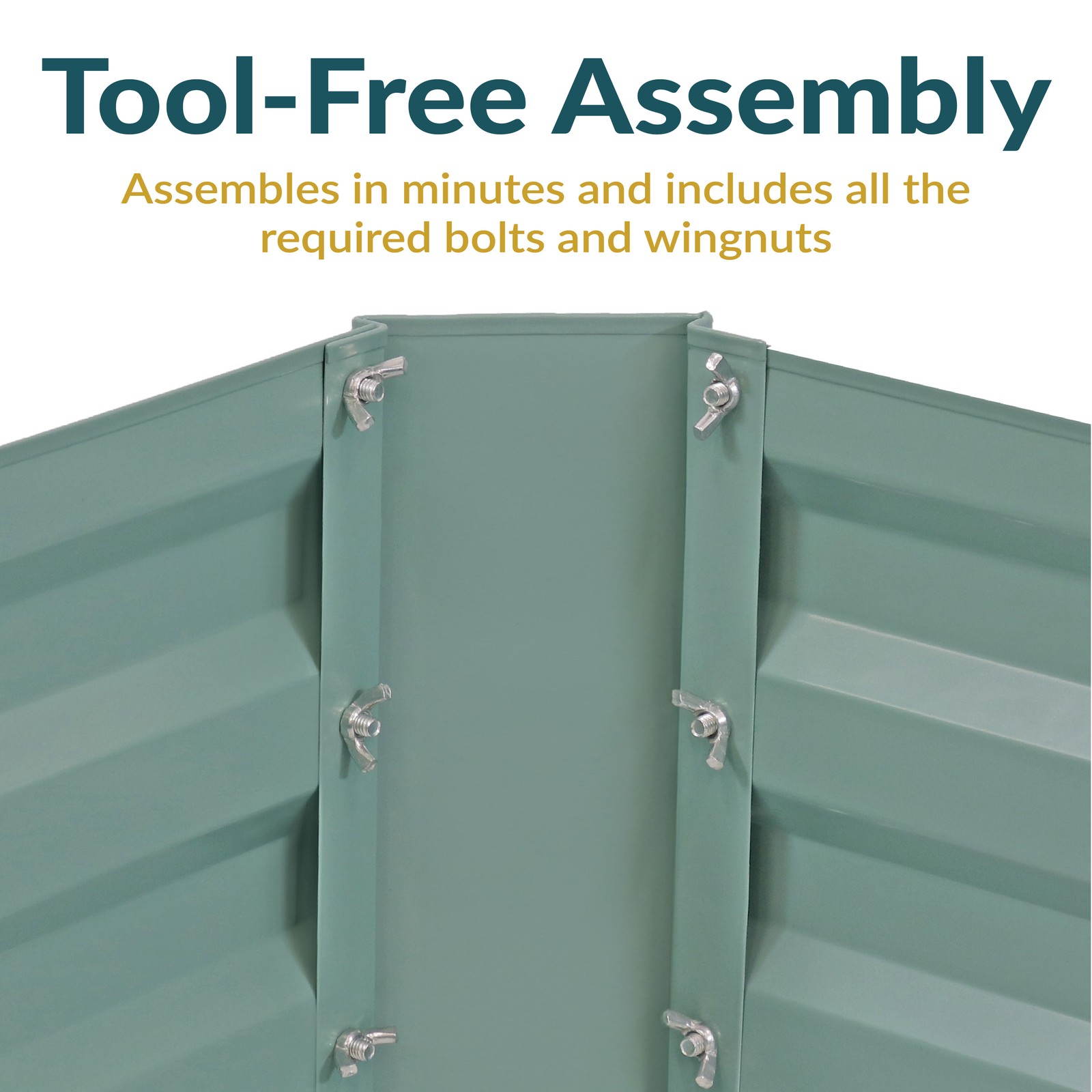 Rectangle Galvanized Steel Raised Bed - 4 x 2 x 1 ft - Green by Sunnydaze