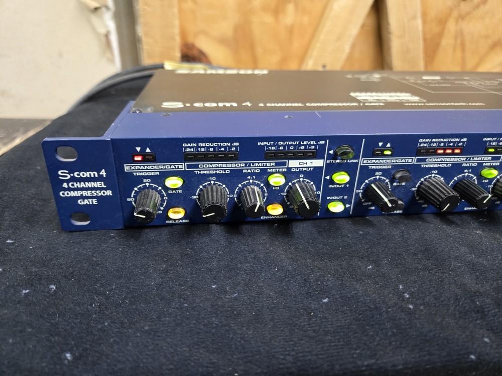 Samson S-Com 4 Four Channel Compressor/Gate - Ch. 1 is BAD - Please Read