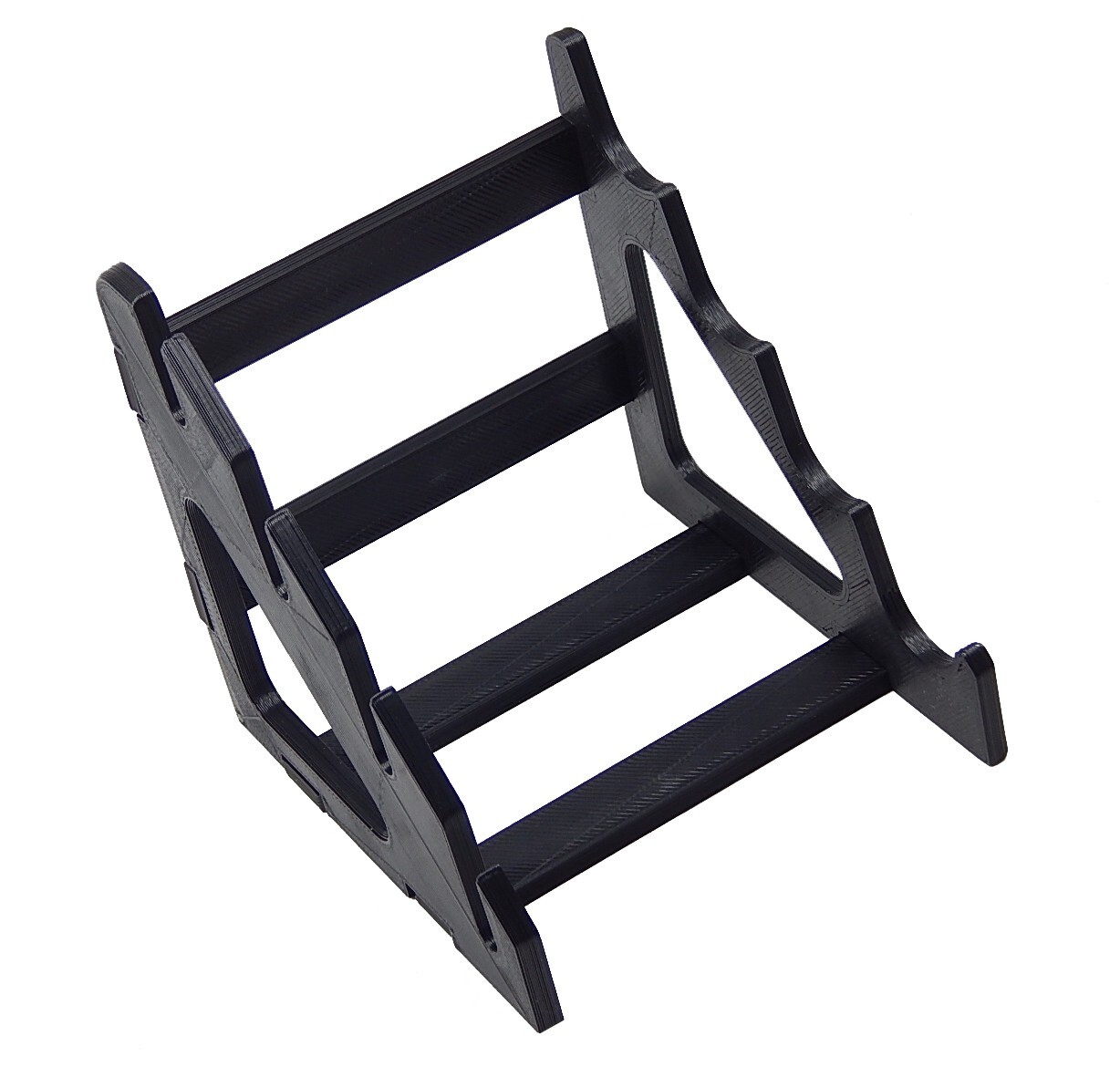 4 Knife Display Stand Rack Holder For Medium To Large Knives Holds Four Blades