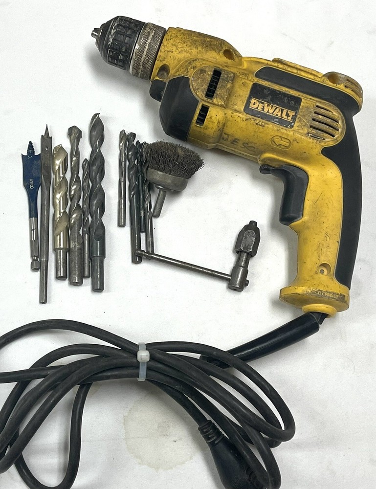 Dewalt Handheld Power Drill w/10 Bits & Case