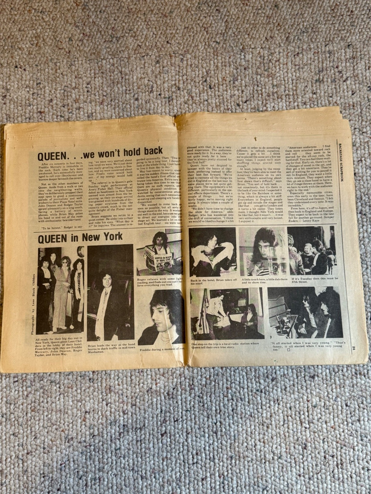 1977 Rock Scene Backstage SCRAPBOOK # 1
