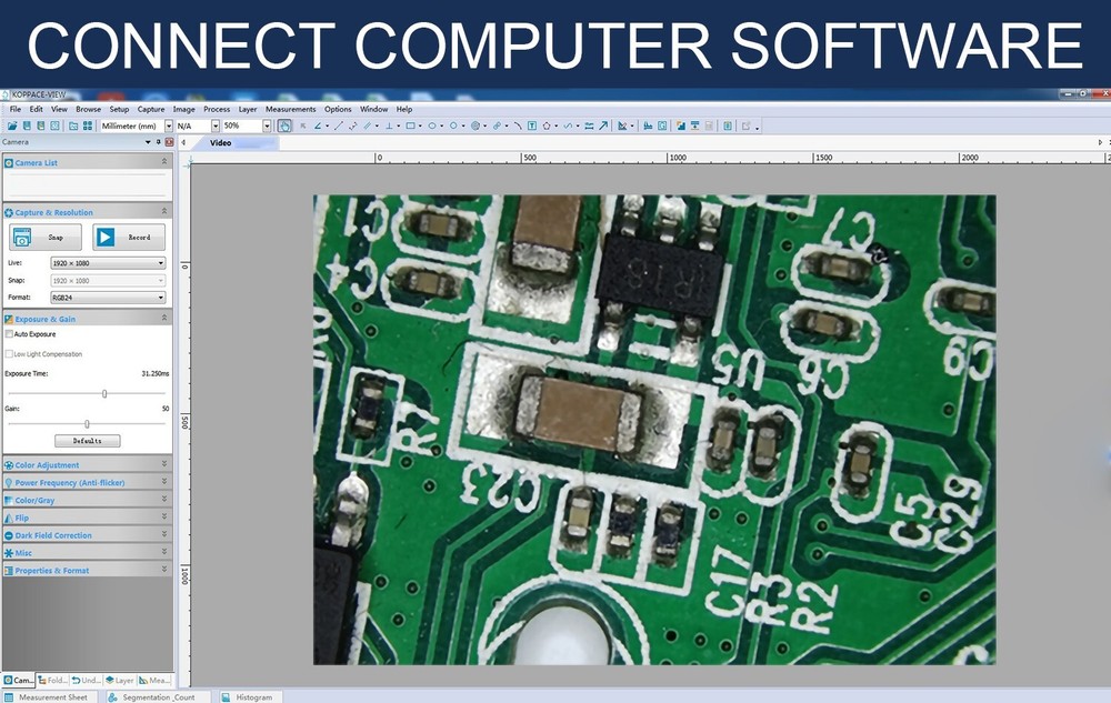 KOPPACE 130X Electron Microscope 2 Million Pixels HDMI High-Definition Camera