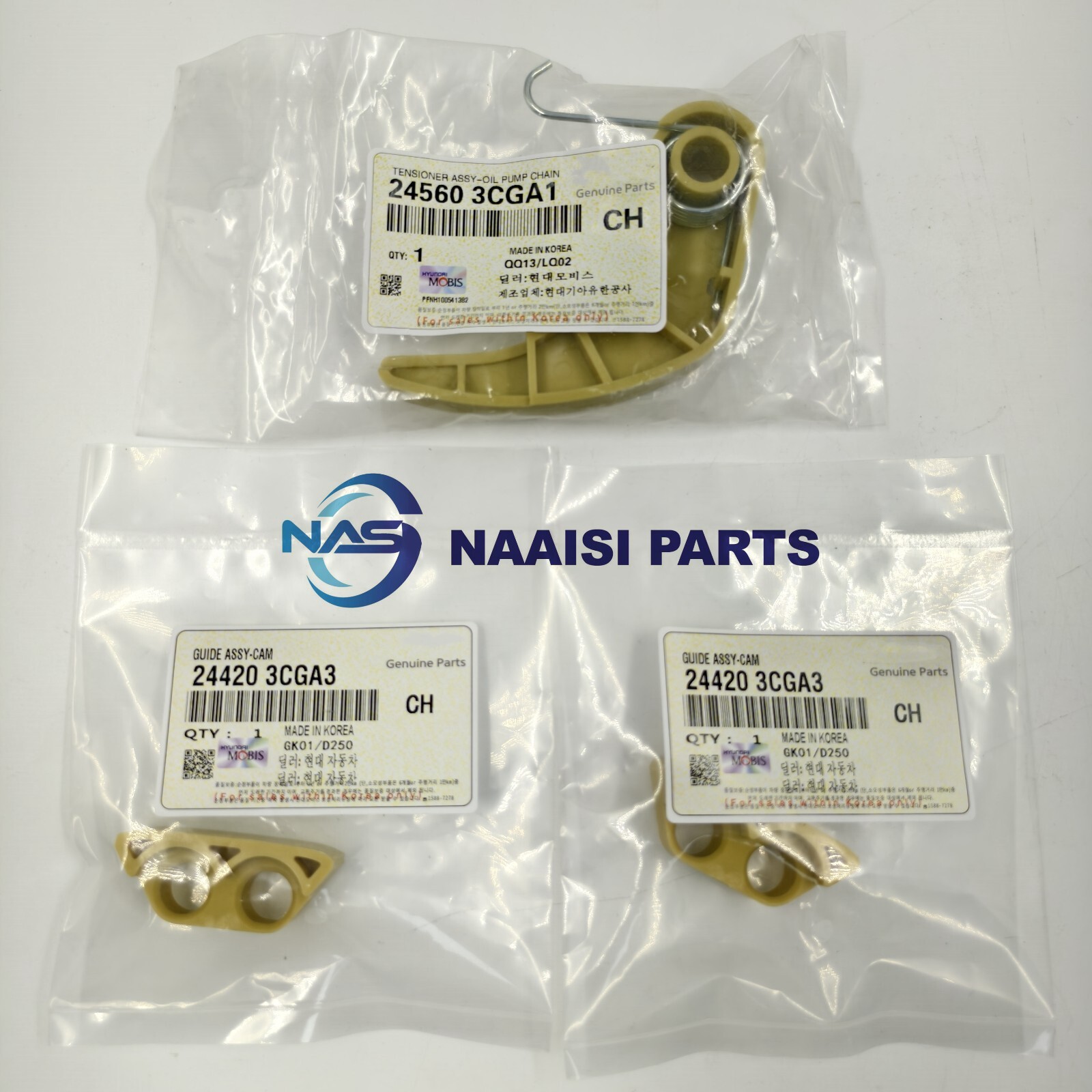 GENUINE OEM Engine Timing Chain Kit Fit Santa Fe Sorento Azera Genesis 3.3L 3.8L