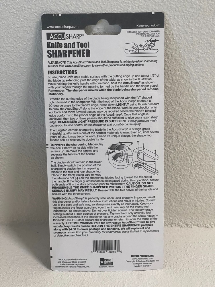 AccuSharp Knife & Tool Sharpener - Orange