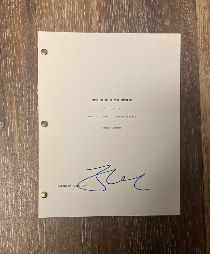 * JEMAINE CLEMENT * signed full script * WHAT WE DO IN THE SHADOWS * 2