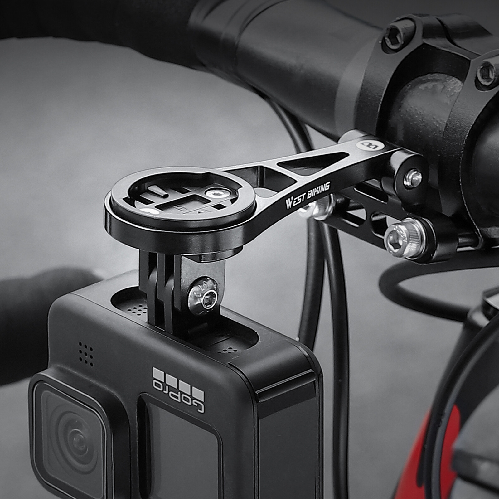 Bike Stem Extension Computer Mount For Garmin Edge For GoPro GPS Holder Bracket
