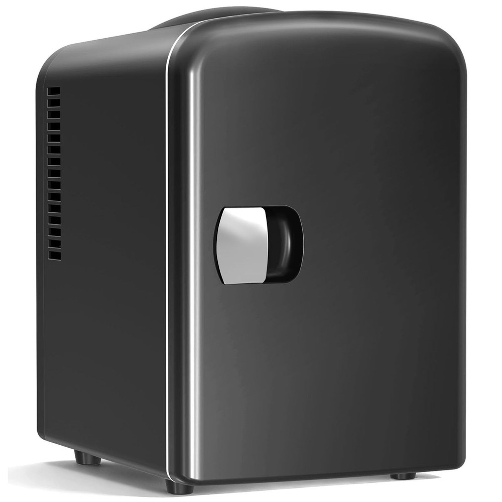 4L/6 Can Portable Mini Fridge,Personal Compact Refrigerator,Small Cooler for ...