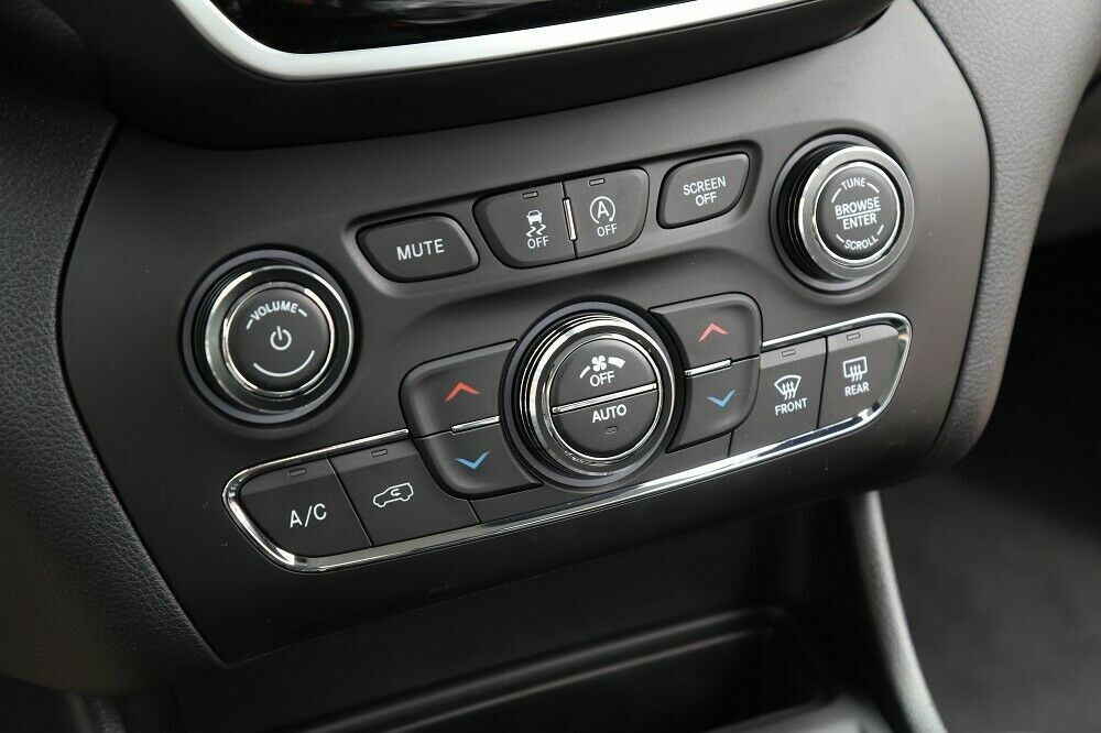 Console Volume Radio AC Knobs Switch Button Cover for Jeep Grand Cherokee 2014+