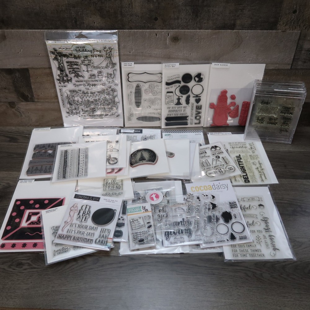 Stamp Lot Clear And Solid Stamps