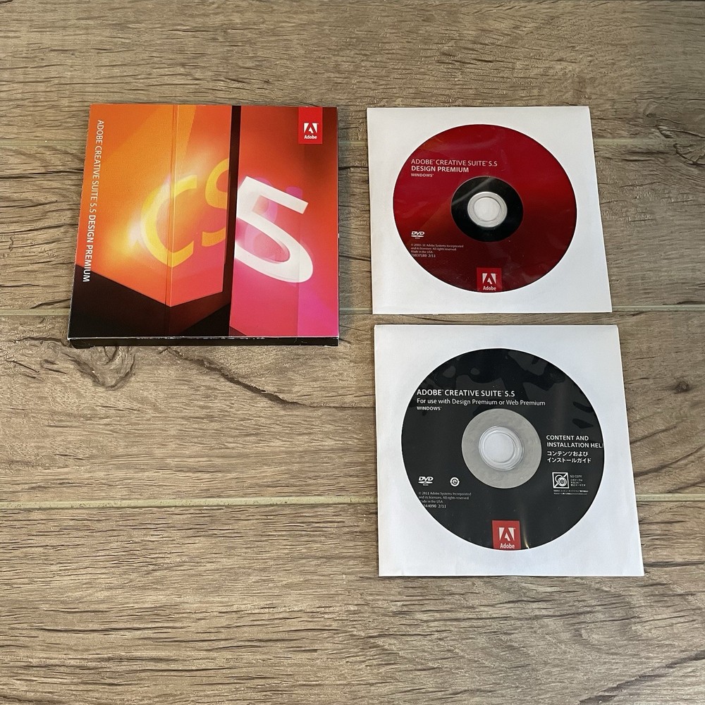 Adobe CS5.5 Design Premium for Windows DVD Version InDesign Photoshop Flash