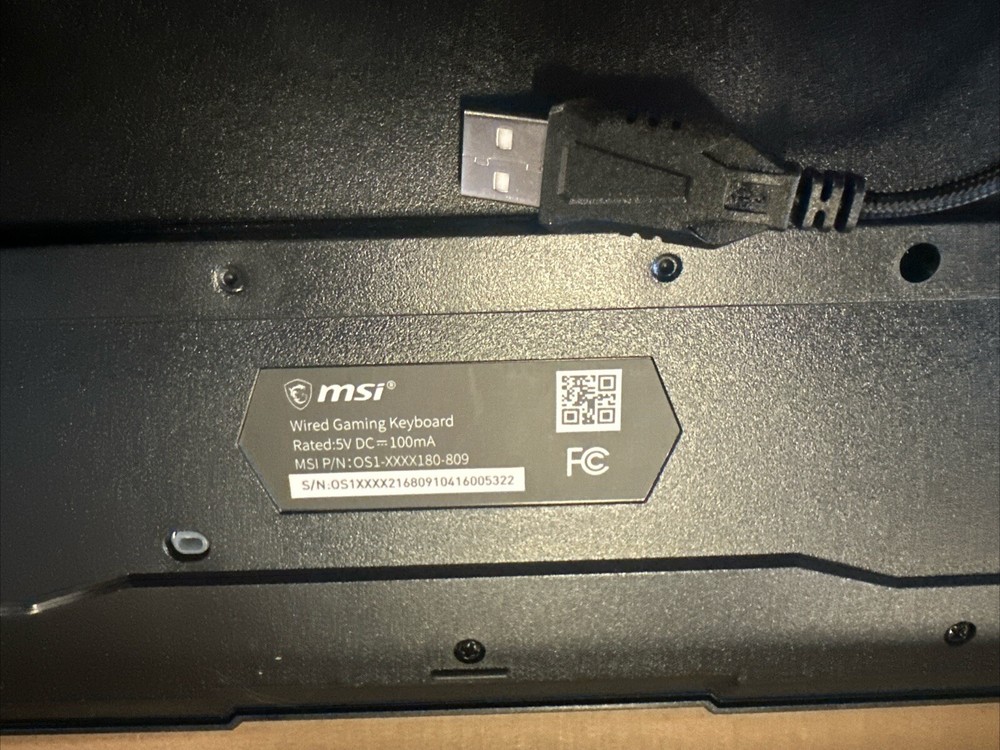 MSI K322 COMBO US keyboard And Mouse