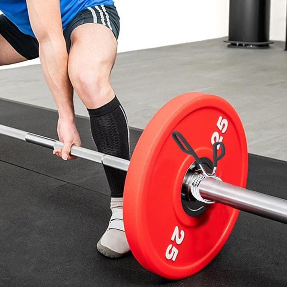 Secure 2-Inch Olympic Weight Bar Spring Collars – Strong & Durable Pair