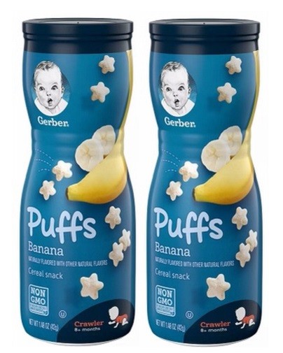 Gerber Puffs Banana Cereal Snack 2 Pack