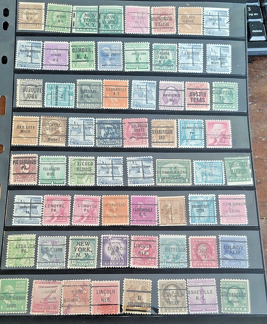 Collection 200 OVERPRINT US Stamps Nebraska Kansas Iowa Texas Good Mix Rarities