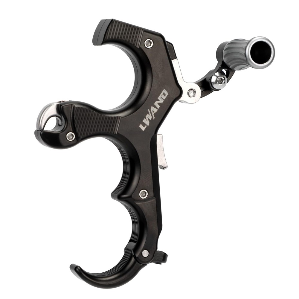 LWANO Thumb Bow Release - 3&4 Finger Adjustable Archery Compound Bow Release ...