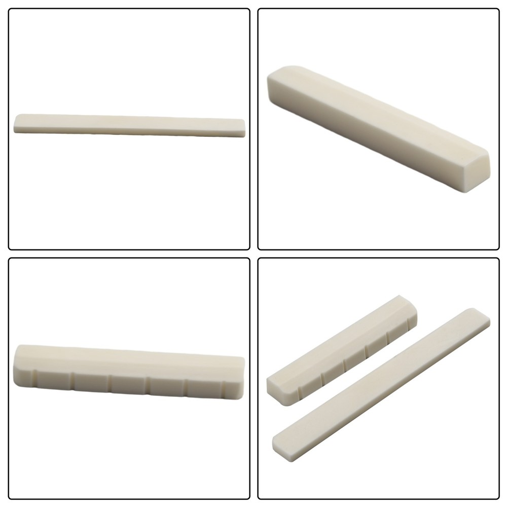 6 String Bone Classical Guitar Bridge Saddle And Nut Replacement Parts 80mm/52mm