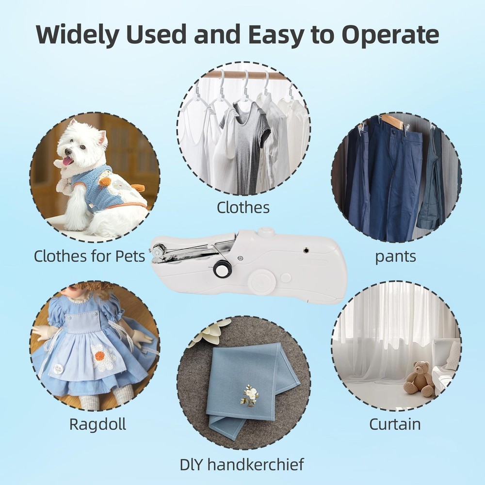 Handheld Sewing Machine,Electric Switch,Two Speed Modes，Easy to Operate，Porta...