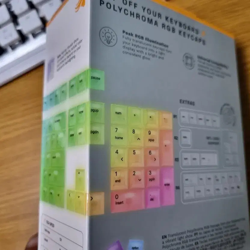 Glorious Polychroma RGB Keyboard + Keycaps - New