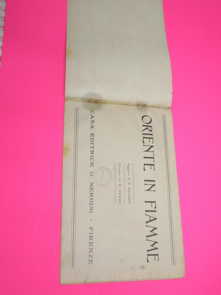 ALBI VARI Nerbini 1940 "EAST ON FIRE" original!