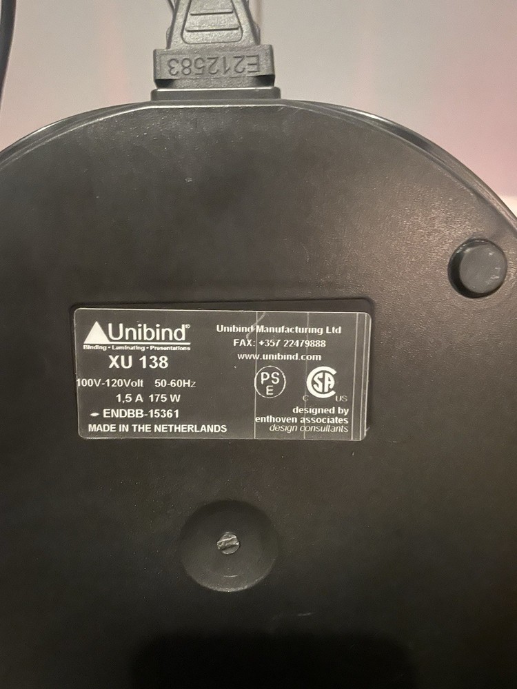 Unibind XU-138 Thermal Binding Machine
