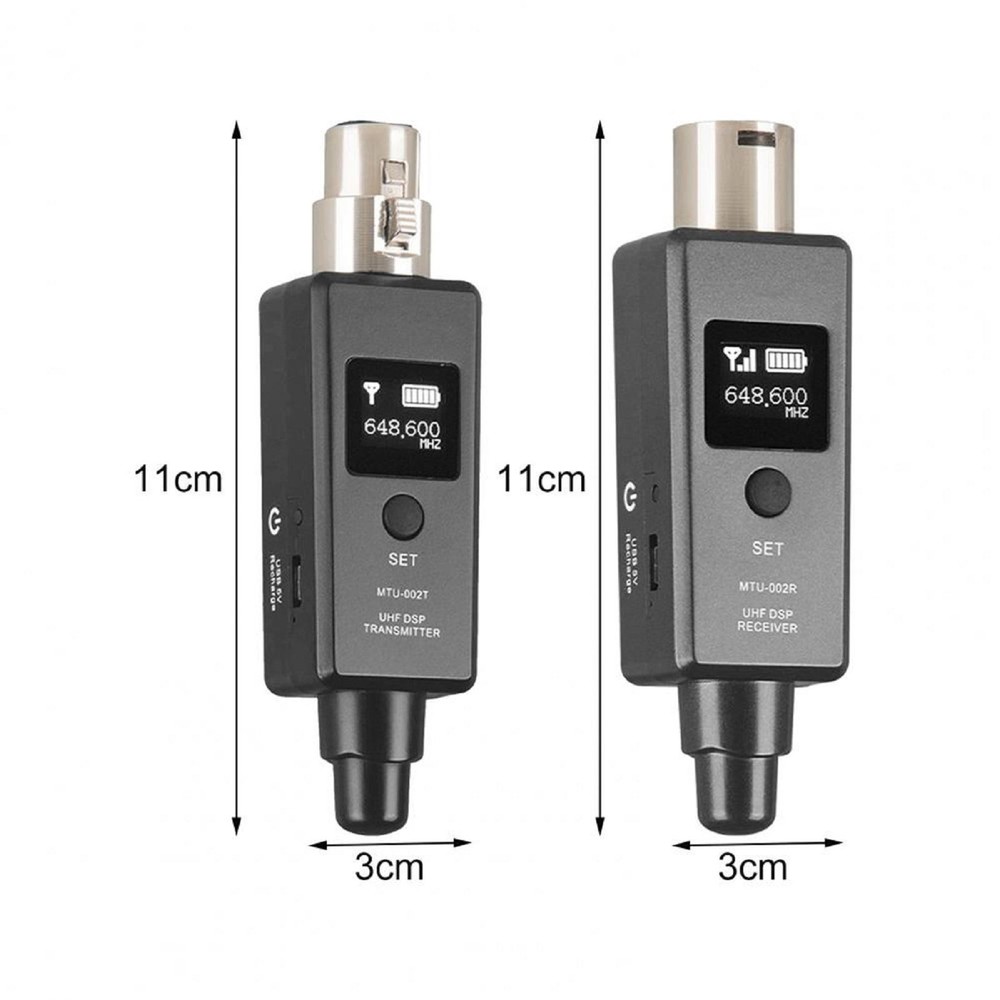 U3 Wireless Mic System Transmitter Receiver Microphone Adapter for Audio Mixer a