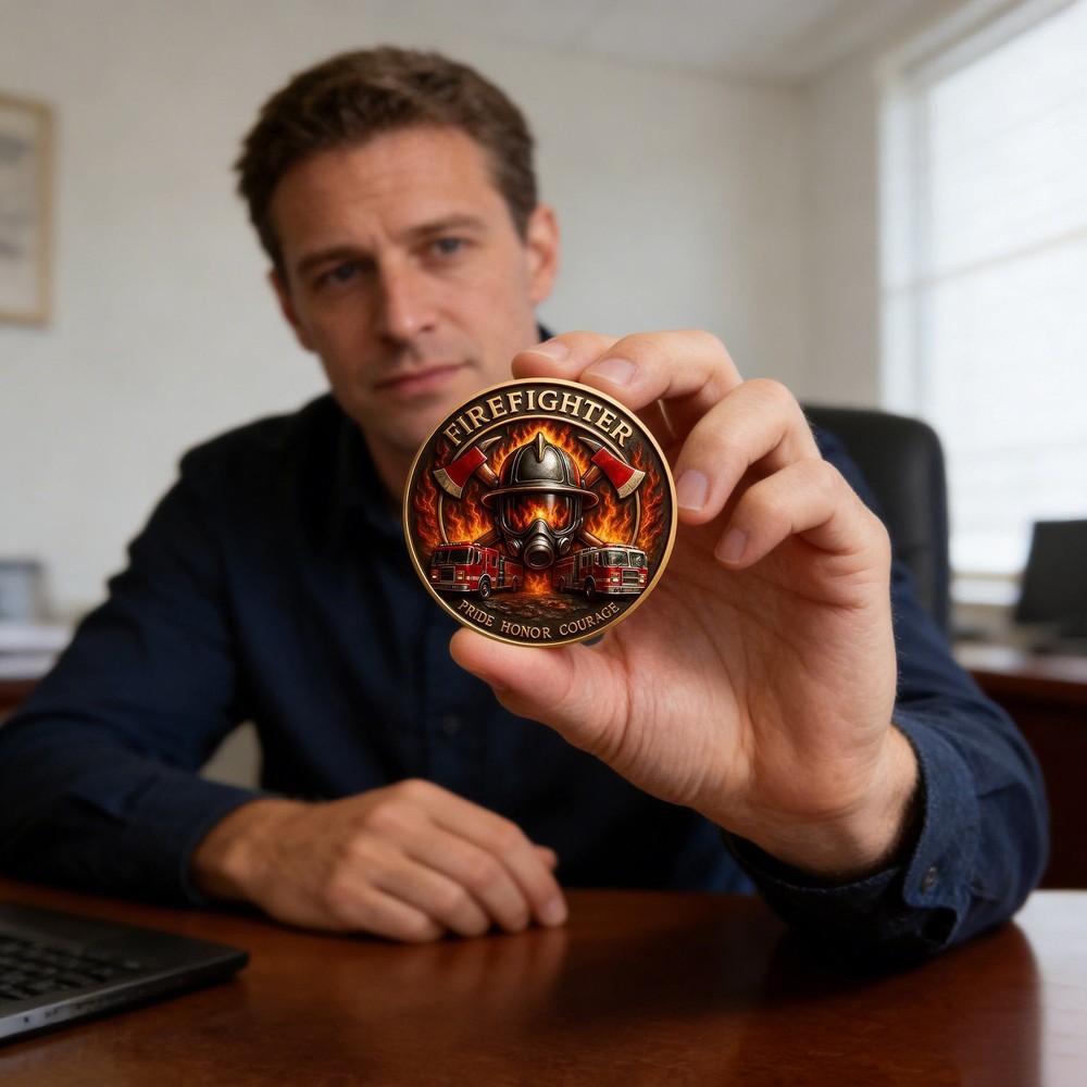 2D FIGEFIGHTER Commemorative Coin Fun Little Gift