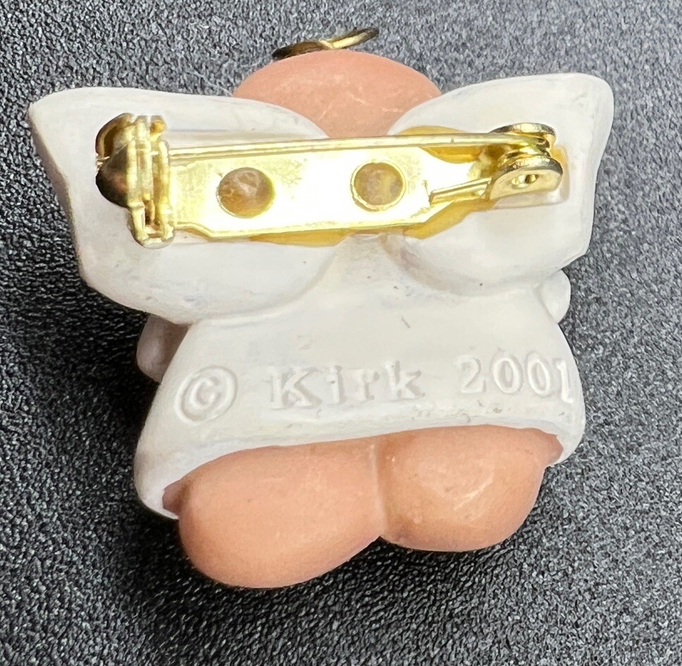 Kirk Angel Cross Pin, Marked 2001