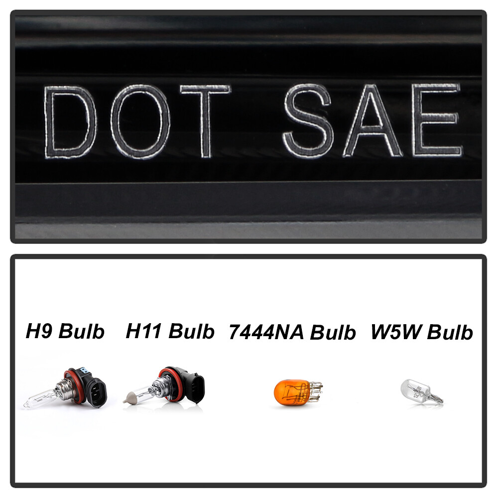 For 2016-2018 Nissan Altima w/o LED DRL Halogen Black Headlights Headlamps Set