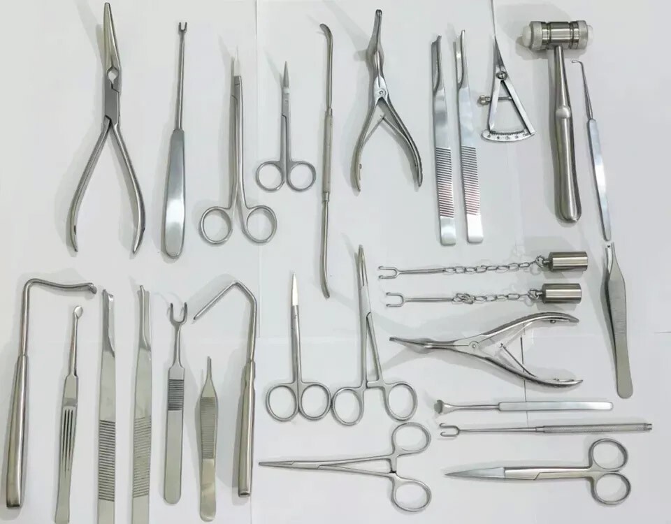 Rhinoplasty Instruments 25 PCS Set Nose Surgery Instruments