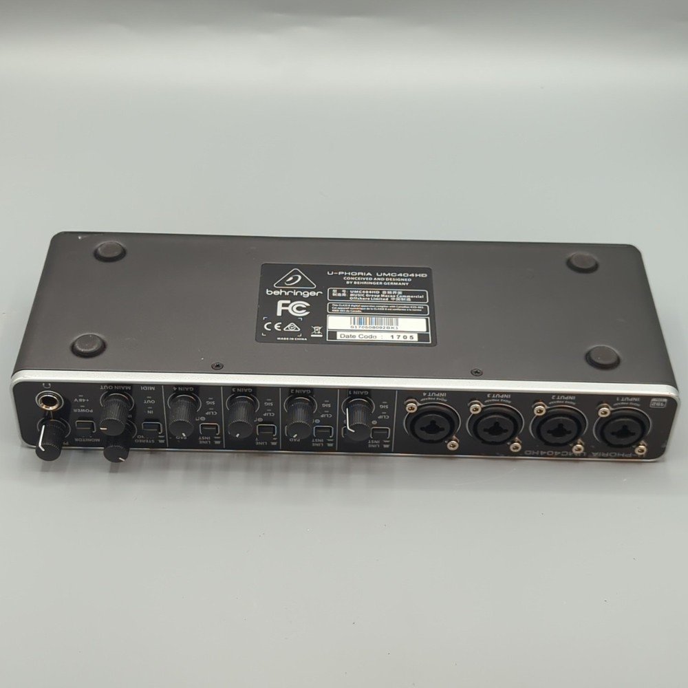 Behringer U-Phoria UMC404HD Audio Interface (No Power Cable)