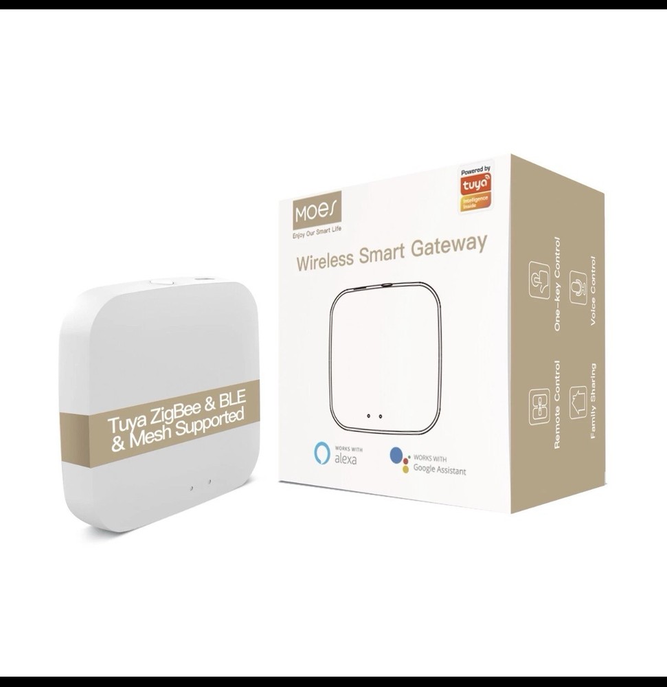 MOES Tuya ZigBee Bluetooth BLE Mesh Hub Multi-Mode Wireless Smart Home Gateway