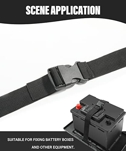 39 Inch Battery Tie Down Strap - Quick-Release Polypropylene Webbing, Safely