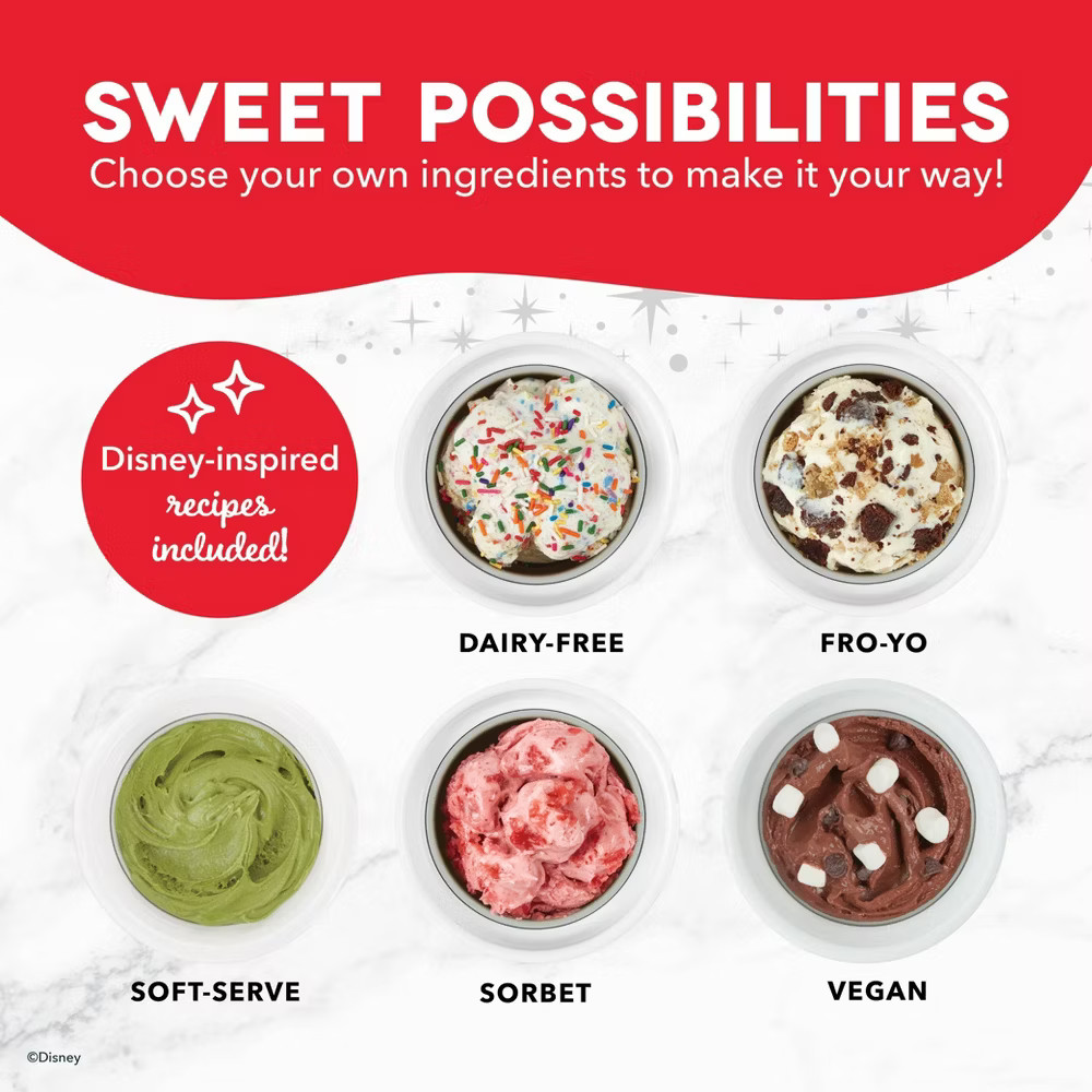 Disney x Dash Mickey & Minnie My Mug Ice Cream Maker Bundle