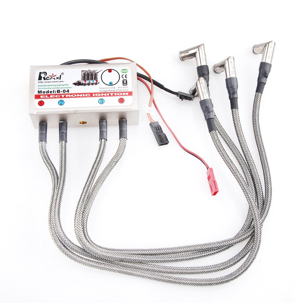 Four 4 Cylinder Inline Engine Ignition CDI for ME8 1/4 -32 90 Degree w/ Sensor
