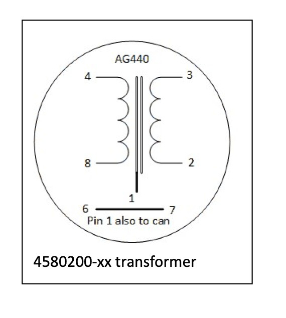 Matched pair Ampex 4580200-01 plug-in Line Input Transformers