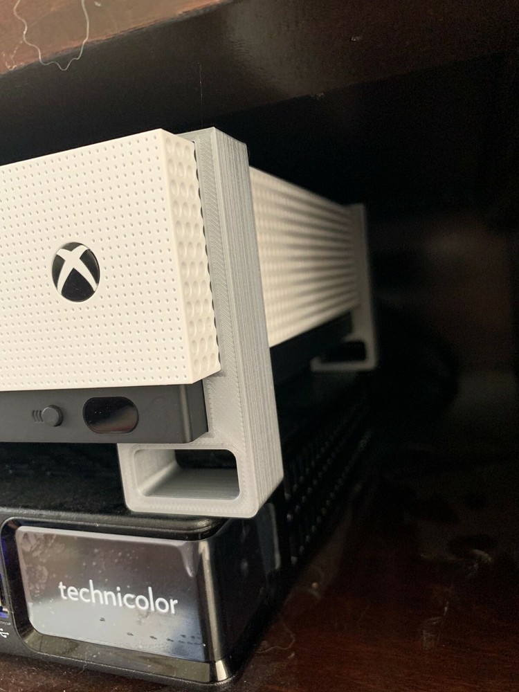 Xbox One S Horizontal Stand Corner Feet Risers Cooling Mount Brackets 4-Pack Set