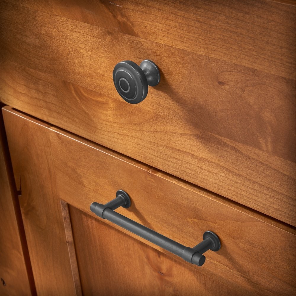 Francisco (10-Pack) Cabinet Handles 4" Hole Center Pulls | Soft Iron Hardware...
