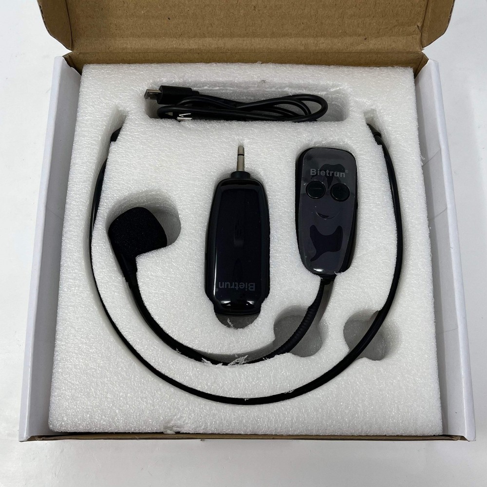 Bietrun WXM01 UHF Wireless Microphone Headset Black