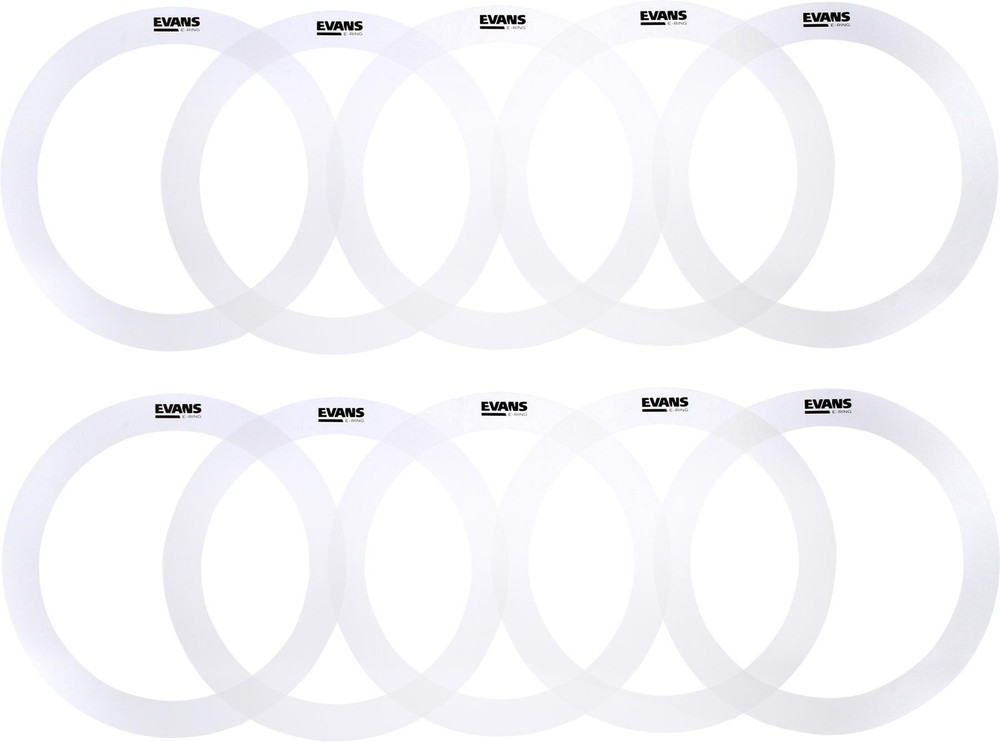 Evans 1.5 inch E-Rings - 14 inch (10-pack) (2-pack) Bundle