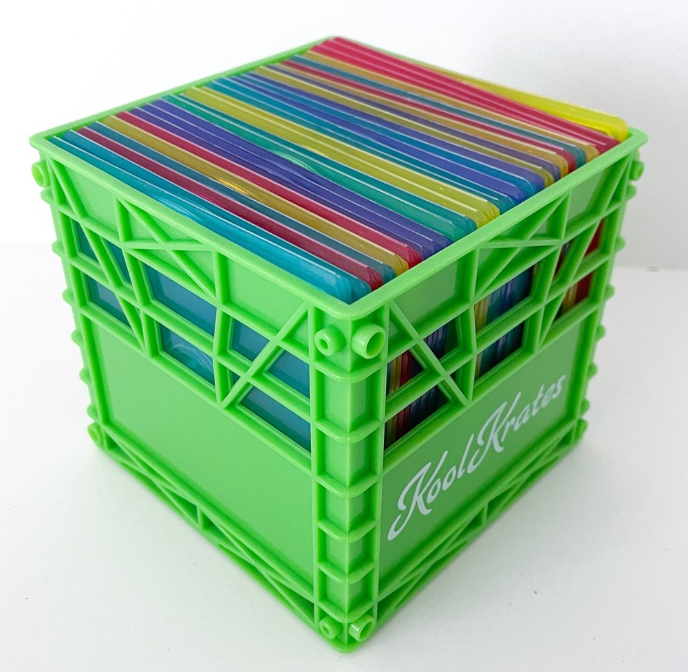 Disc Cases (42) Plastic Slim CD/DVD Clamshell Style | Multiple Colors + Crate