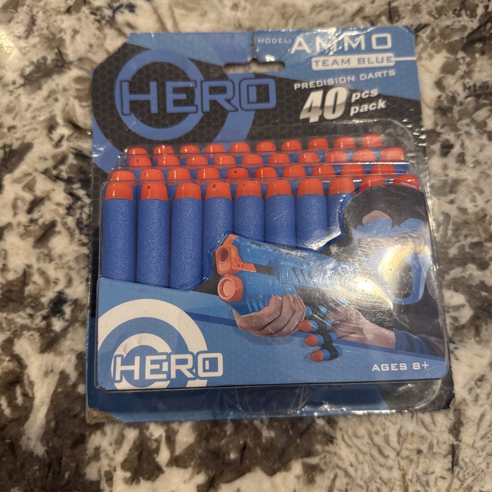 Hero Ammo 40 Pack Team BLUE Precision Darts