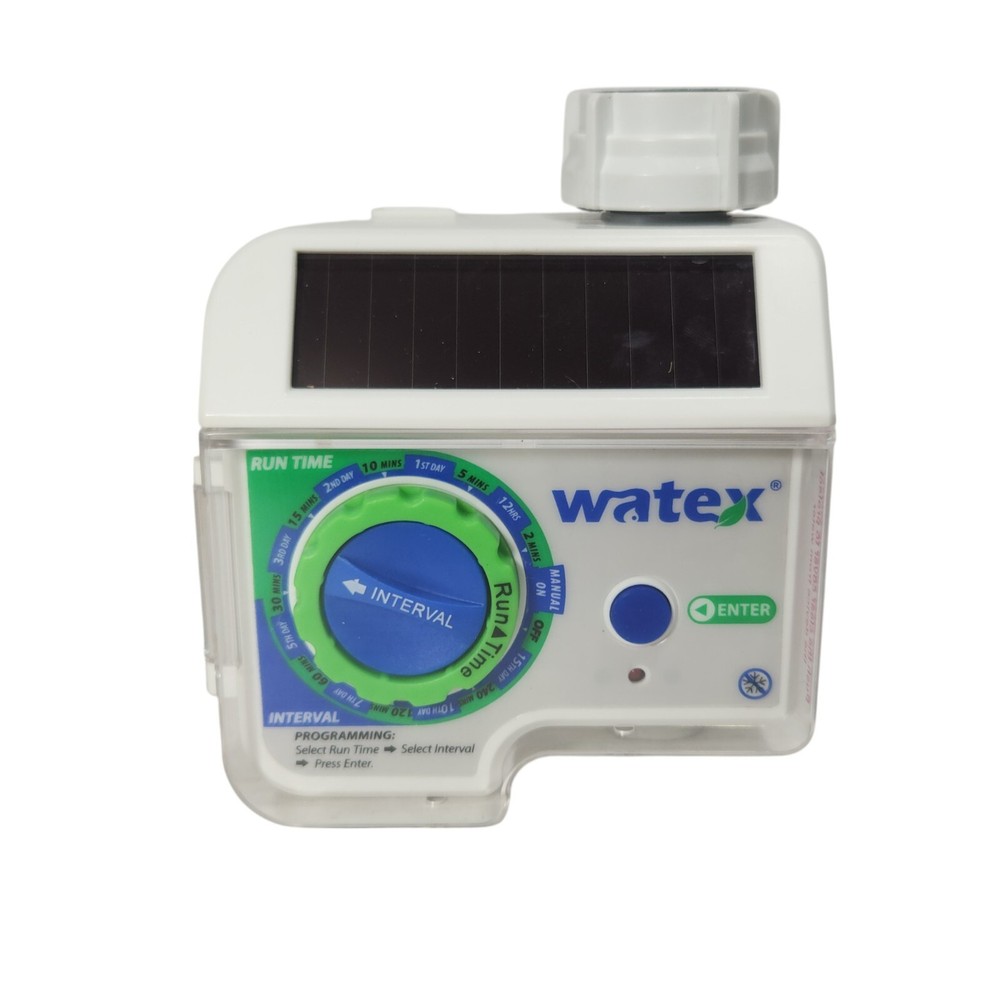 Solar Powered Water Tap Irrigation or Sprinkler Programmable Timer by Watex
