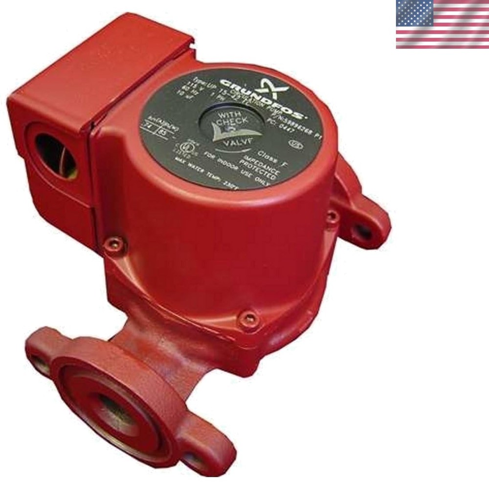 58FC Super Brute Circulator Pump, Red - Compact 1 HP Heating Solution