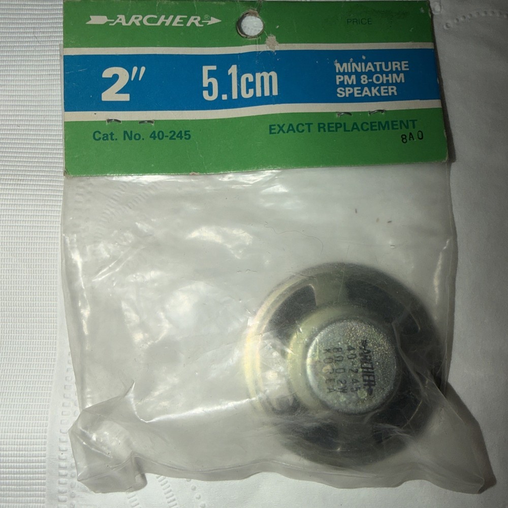 ARCHER 2” 5.1cm Miniature Pm8-OHM Speaker