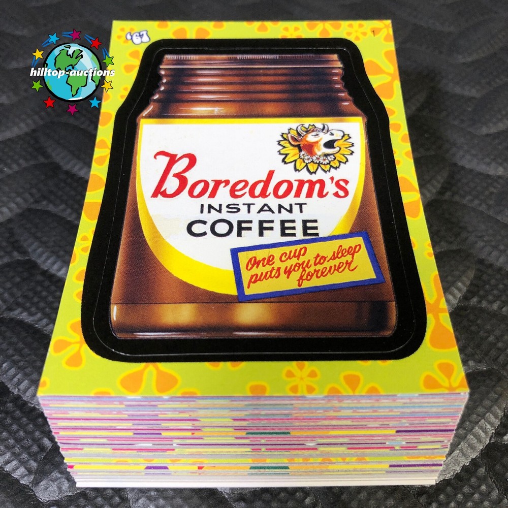 TOPPS 2008 WACKY PACKAGES FLASHBACK SERIES 1 COMPLETE 72-CARD BASE SET +WRAPPER