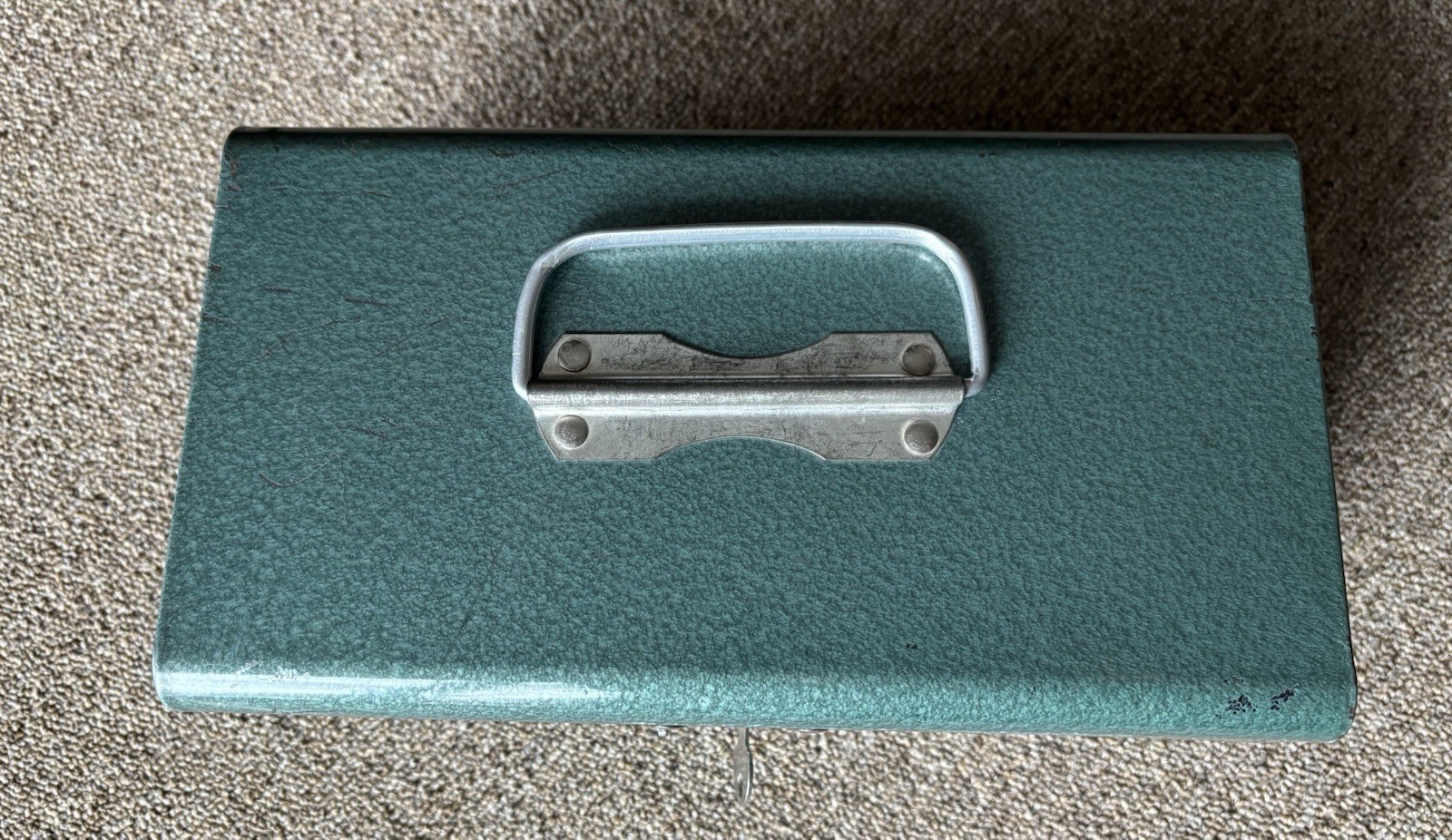 Vintage Green Metal Wards Master Quality 5 Drawer Tackle Box/Cash, Change Tray