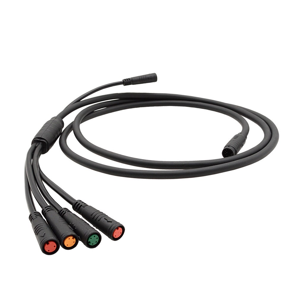 E-bike 2T4 Extension Cable 150cm 9Pin Controller Adapter Cable Waterproof Plug