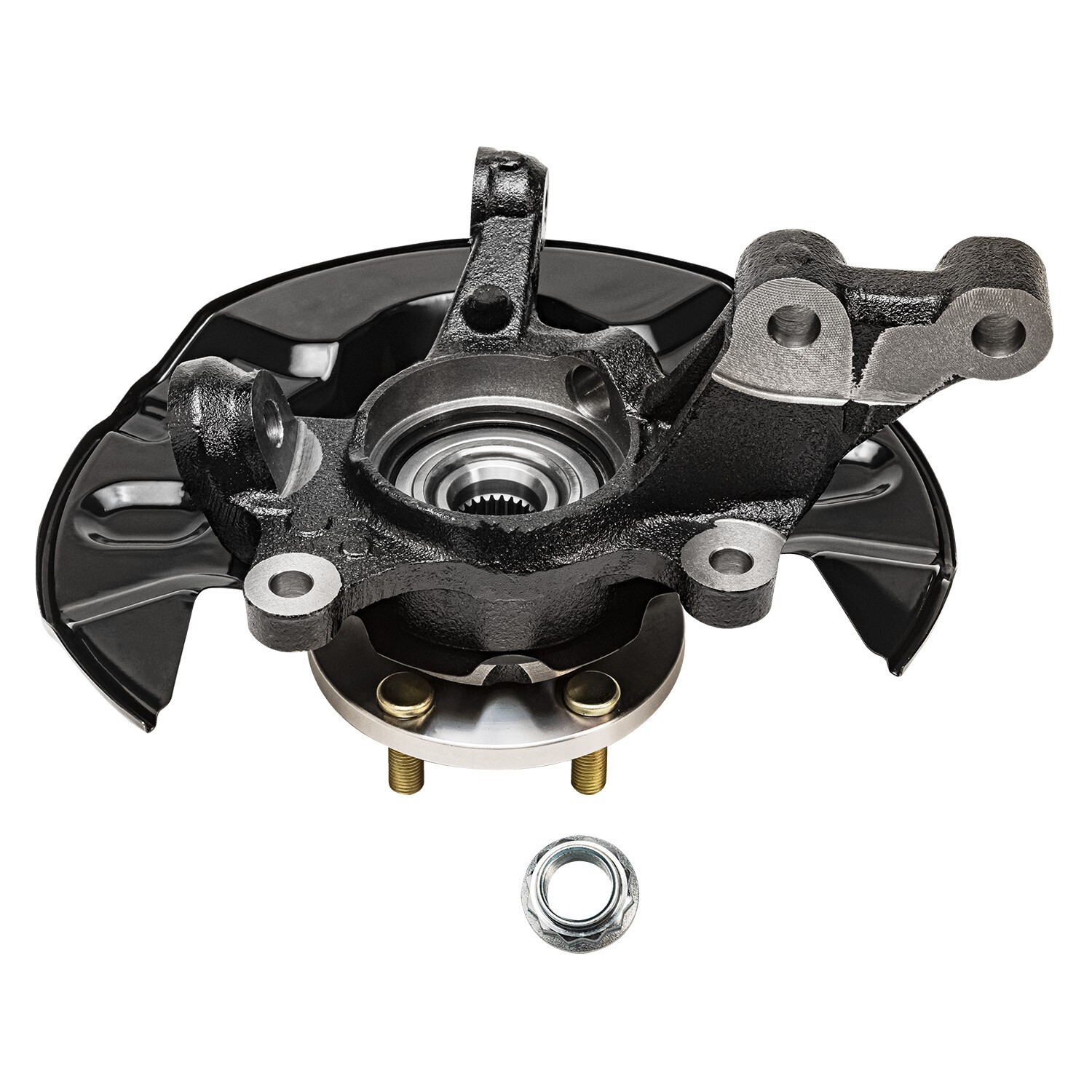 Pair Front Steering Knuckle+Wheel Hub Bearing for 2003 2004-2008 Toyota Corolla