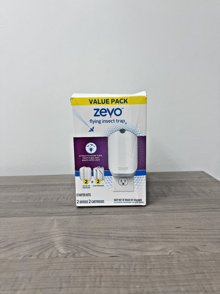 Zevo Flying Insect Trap Value Pack ( 2 Devices ) with Extra refills